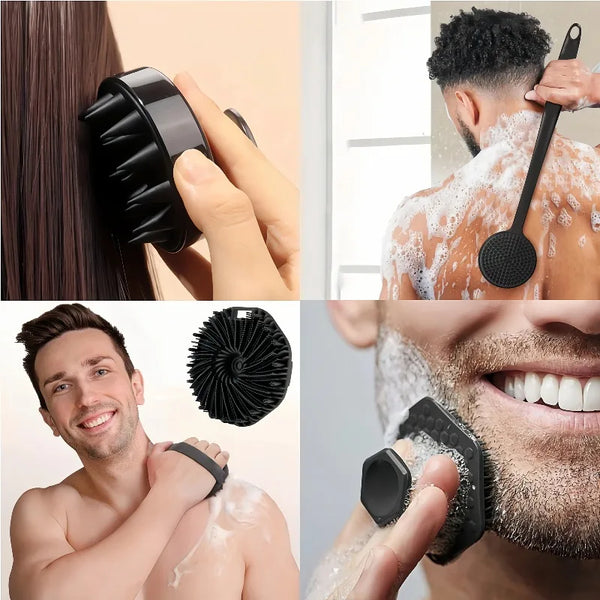 Silicone Bath Brush Set